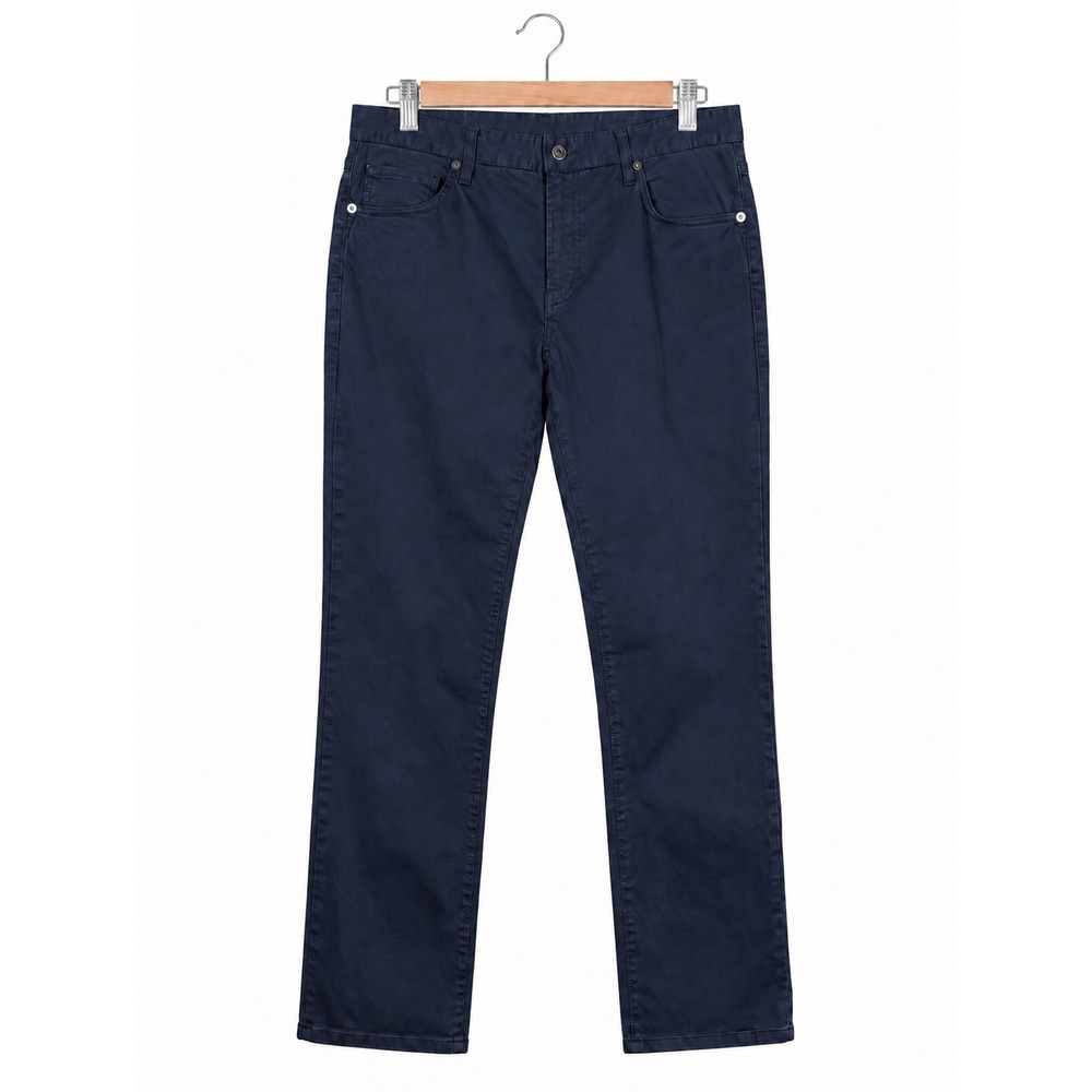 7 Diamonds Clifton Slim Straight Mens 33x34 Dark Navy Stretch Chino Pants 34x31